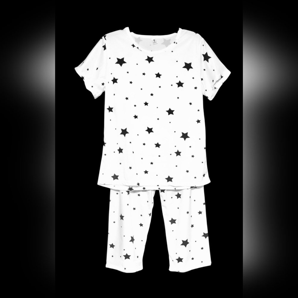 Pajama Set - Cotton Blend Jammies Star Pattern